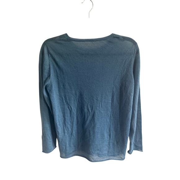 Mirror in the Sky Cashmere Sweater - Blue - Small - Picture 2 of 3